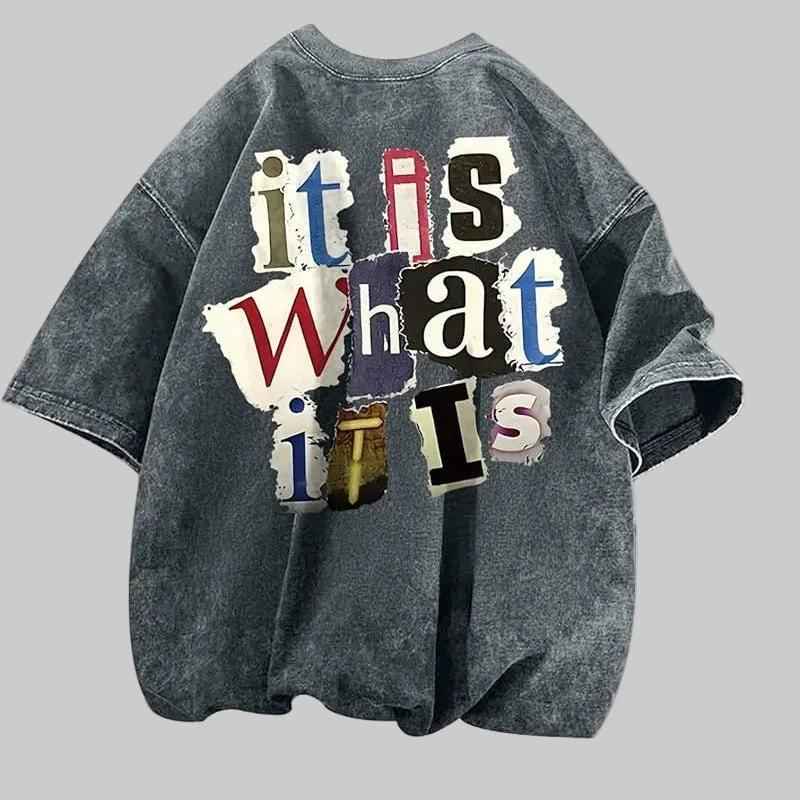 Statement™ Oversized Tee – “It Is What It Is” - NORDUM.SHOP