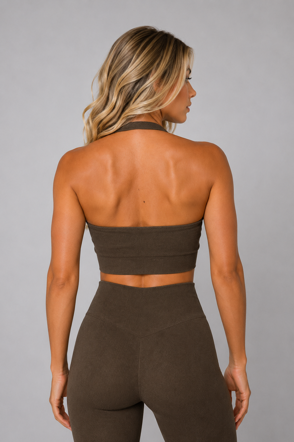 Women’s Seamless Halter Neck Sports Bra