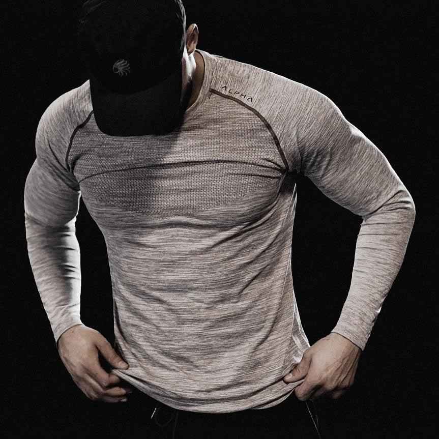 FlexCore Long Sleeve Training T-Shirt – Breathable Mesh - NORDUM.SHOP