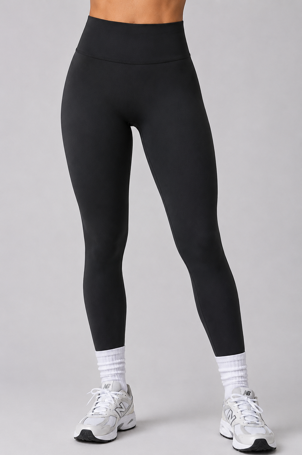 high waist scrunch seamless leggings women full length side profile