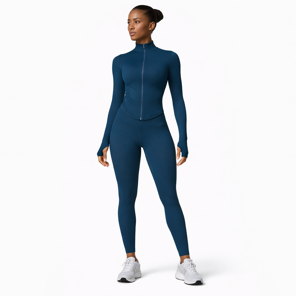Women’s Training Jacket – Seamless Zip Top - NORDUM.SHOP