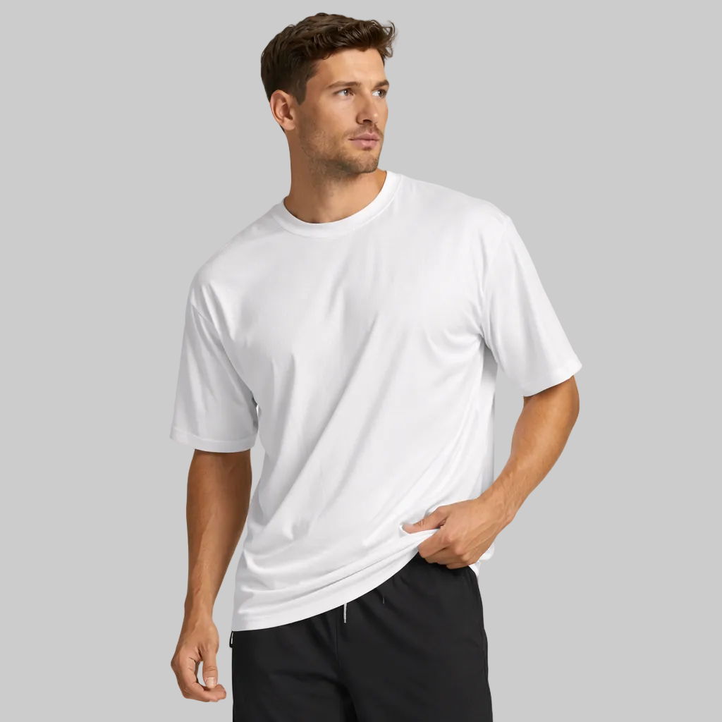 Men’s Training T-Shirt – Breathable Cotton Gym Tee - NORDUM.SHOP