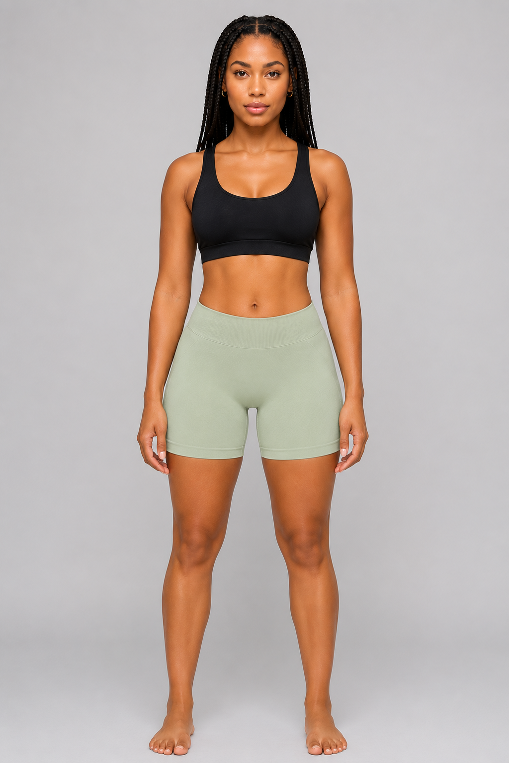 High Waist Scrunch Seamless Shorts