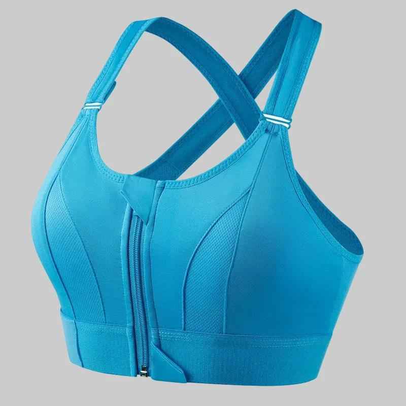 Sculpt Sports Bra – Front Zip & Adjustable - NORDUM.SHOP