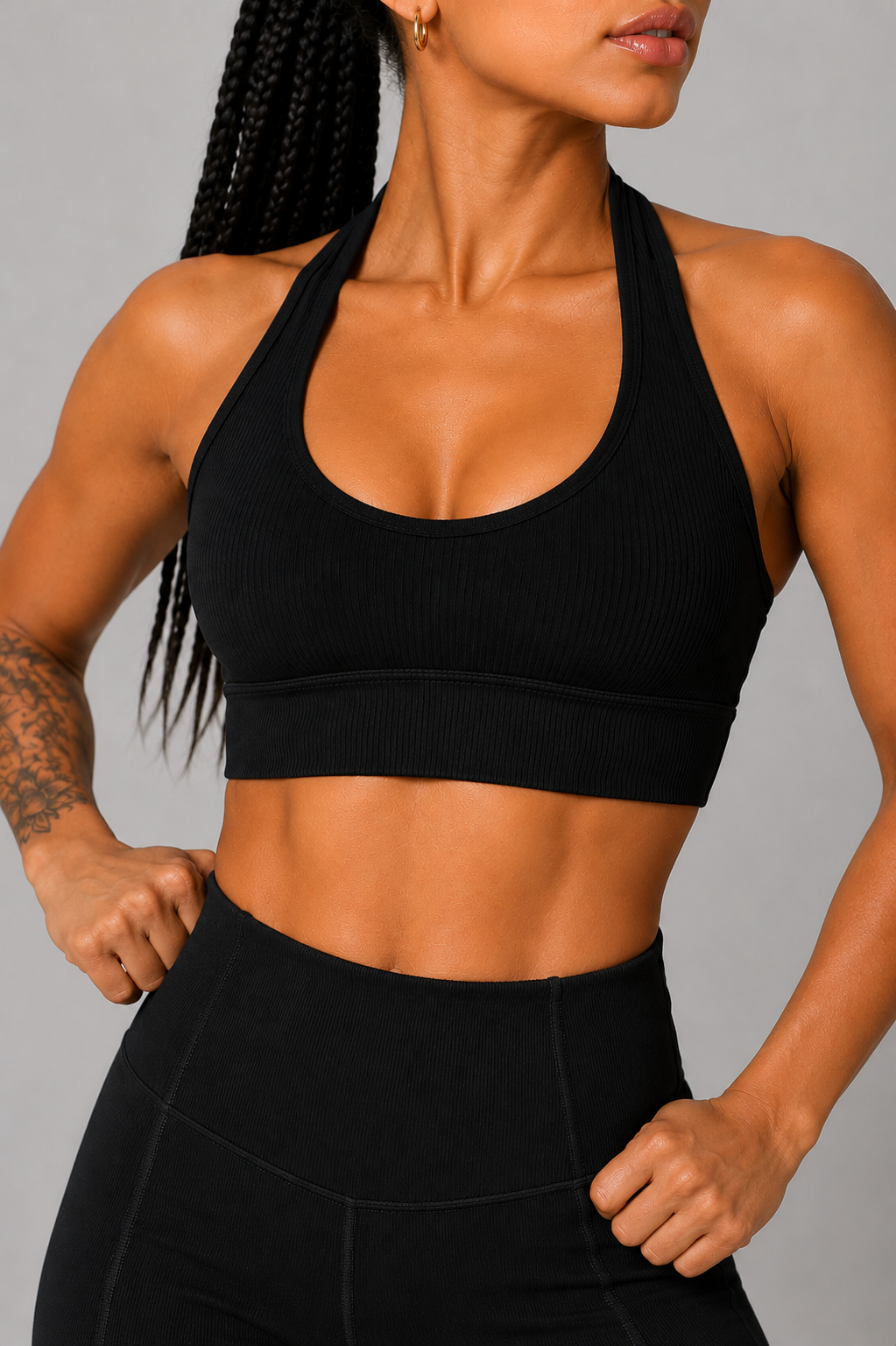 Women’s Seamless Halter Neck Sports Bra - NORDUM.SHOP