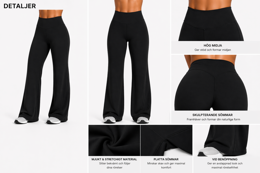 flare leggings women high waist black
