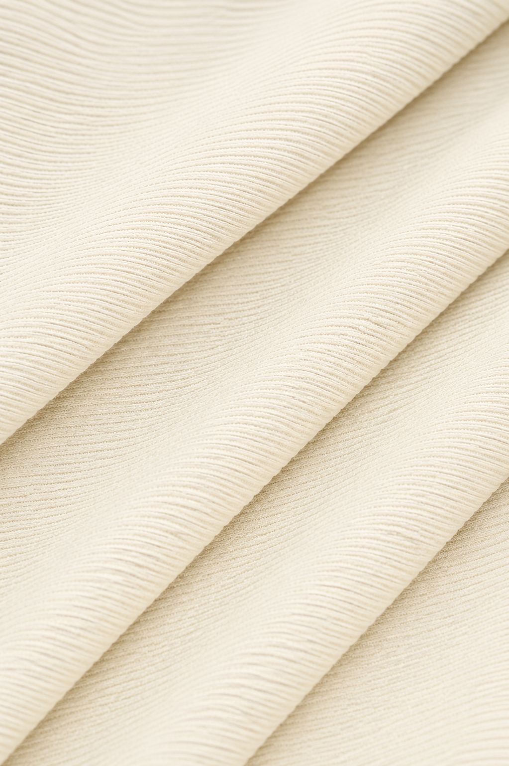 women v waist scrunch shorts cream fabric texture