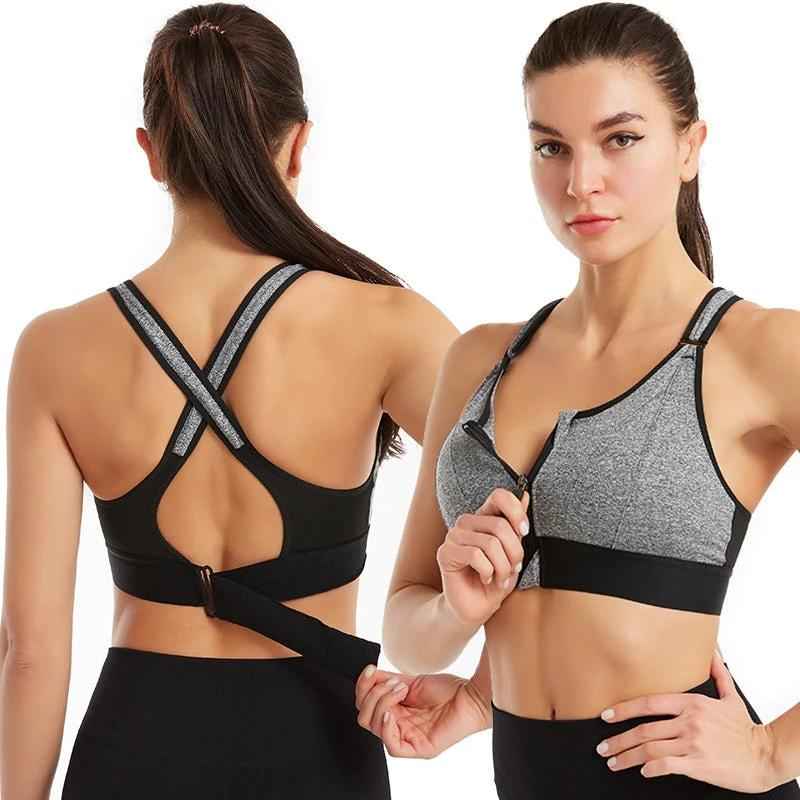 Sculpt Sports Bra – Front Zip & Adjustable - NORDUM.SHOP