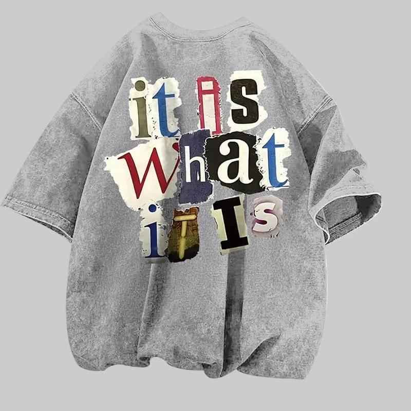 Statement™ Oversized Tee – “It Is What It Is” - NORDUM.SHOP