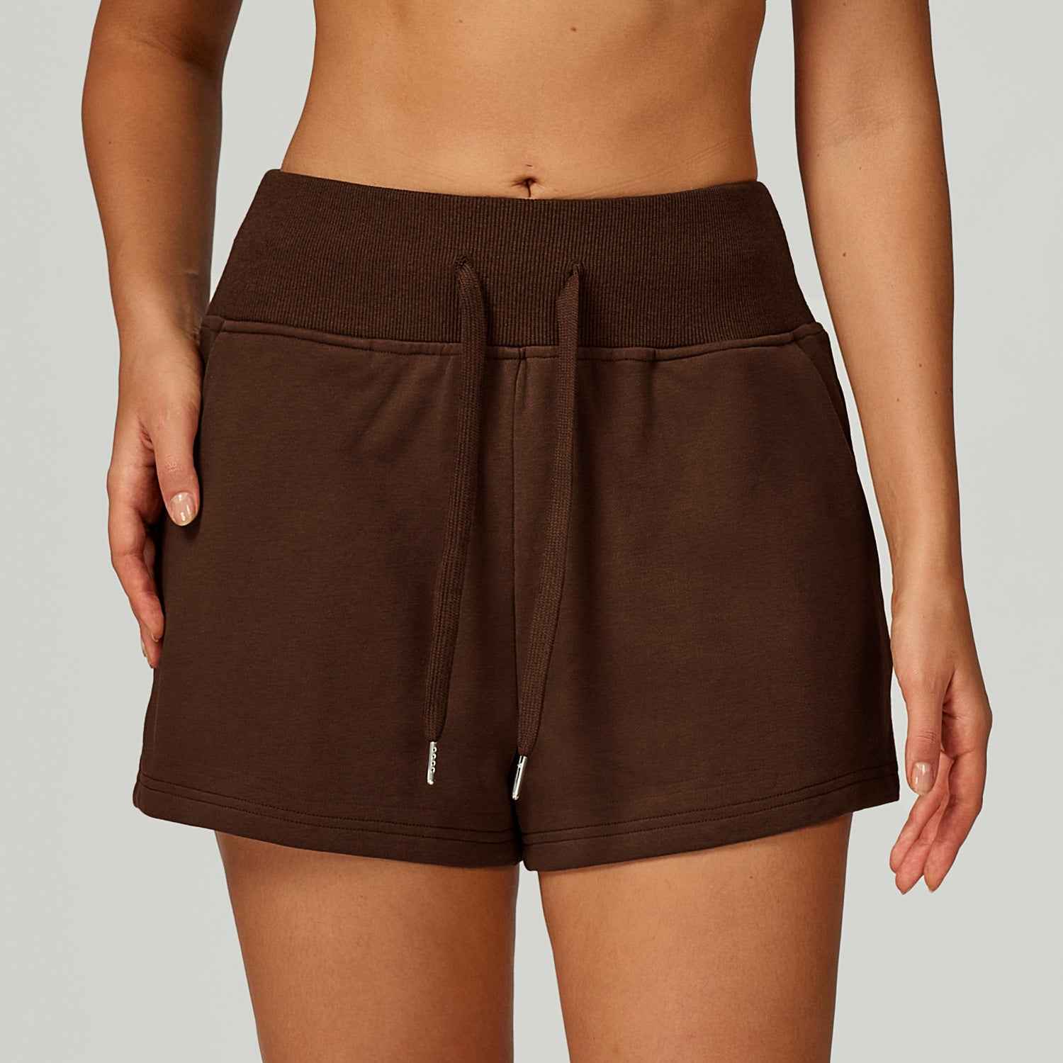 high waist sweat shorts women