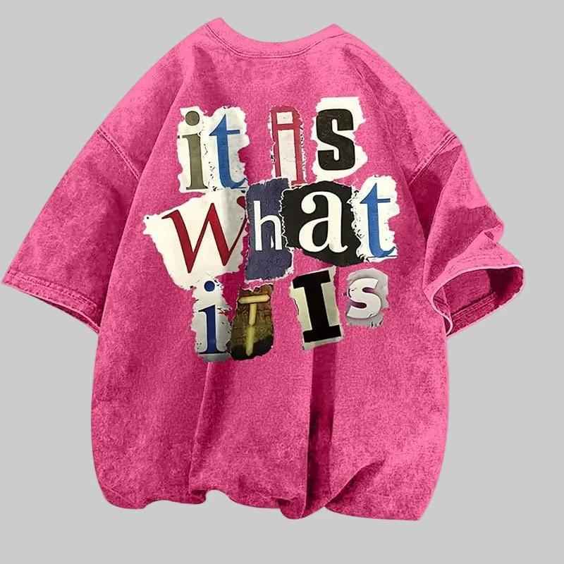 Statement™ Oversized Tee – “It Is What It Is” - NORDUM.SHOP