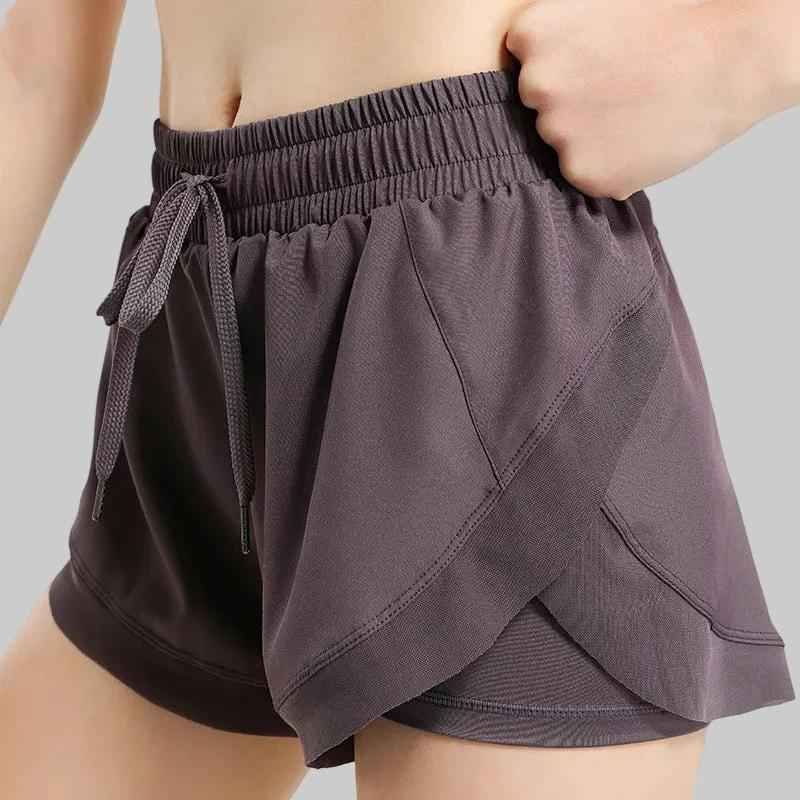 Yoga Shorts Stretch Slim Fit Running Fitness Pants Women - NORDUM.SHOP