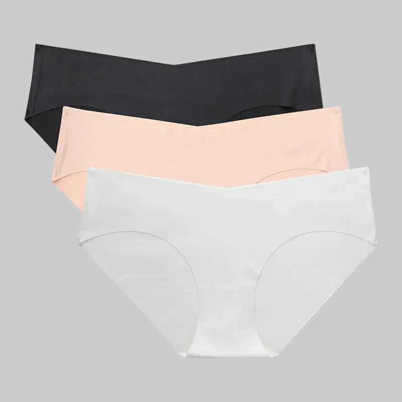Seamless One-piece Women's Briefs Nude Cotton Low-waist Underwear Women - NORDUM.SHOP