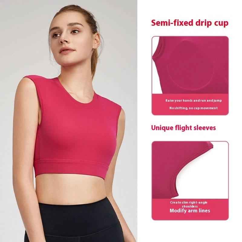 SculptBack™ Crop Top – Open Back & High Support - NORDUM.SHOP