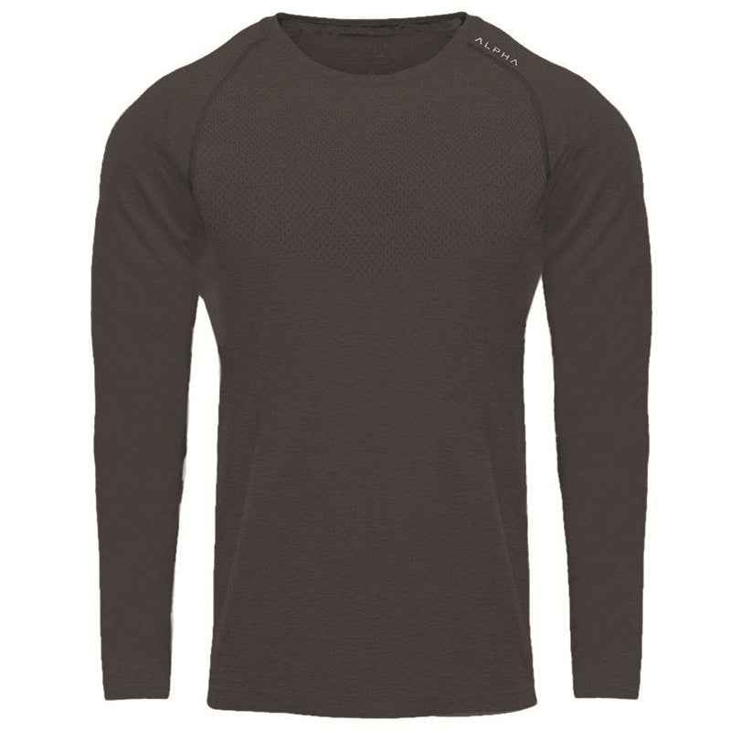 FlexCore Long Sleeve Training T-Shirt – Breathable Mesh - NORDUM.SHOP