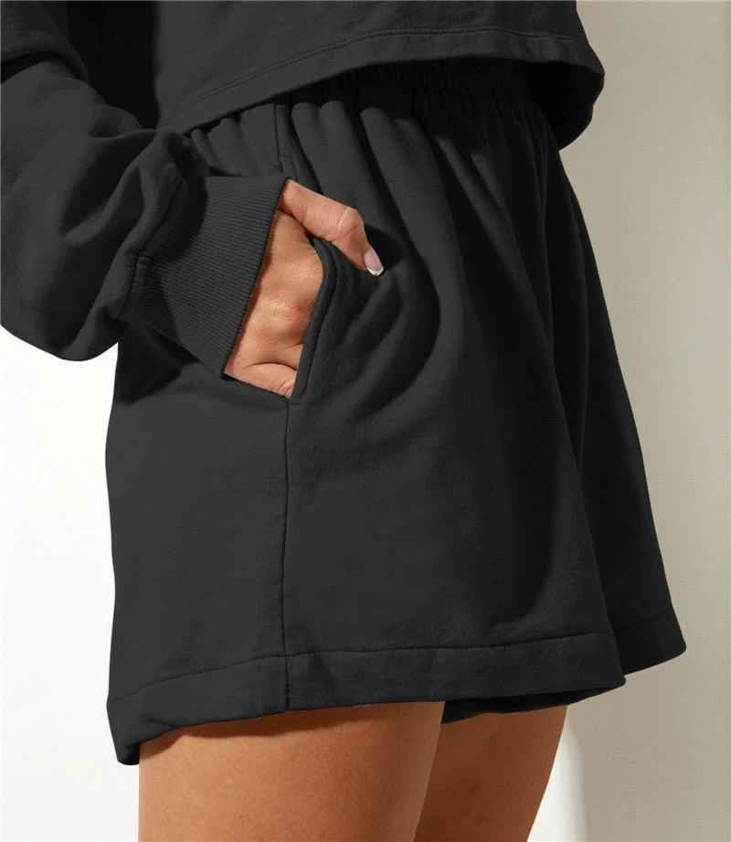 Women's Fashion Slim High Waist Loose Wide Leg Short - NORDUM.SHOP