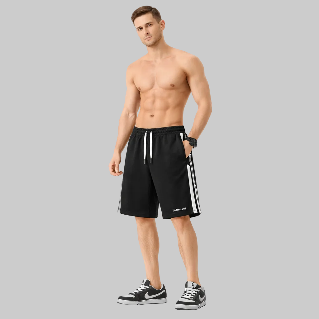 Men’s Gym Shorts – Striped Relaxed Fit Training Shorts - NORDUM.SHOP