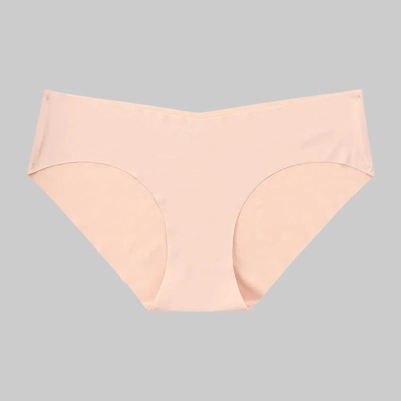 Seamless One-piece Women's Briefs Nude Cotton Low-waist Underwear Women - NORDUM.SHOP