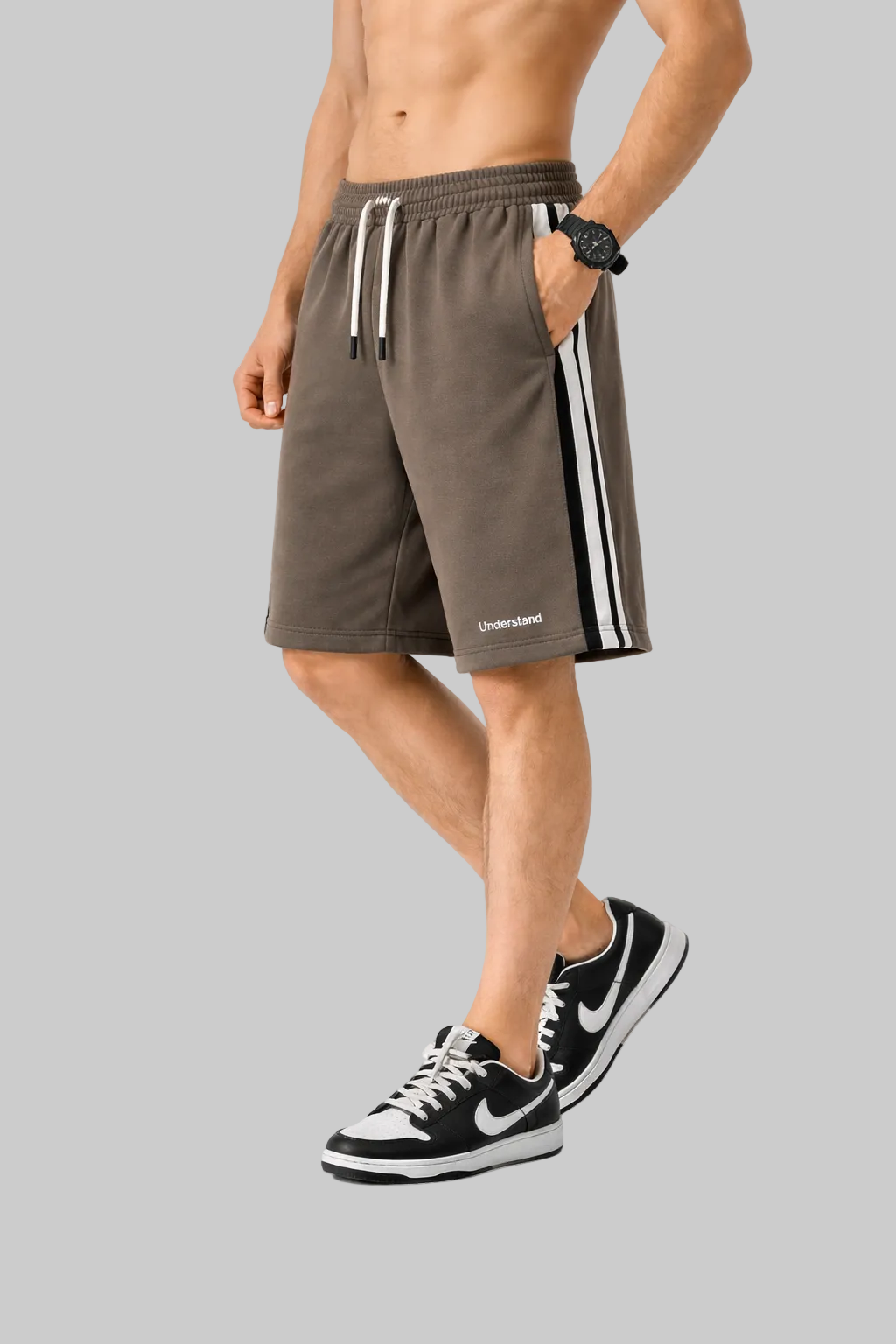 Men’s Gym Shorts – Striped Relaxed Fit Training Shorts - NORDUM.SHOP