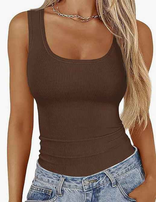 Tank Top Women – Slim Fit Square Neck - NORDUM.SHOP