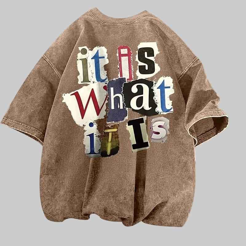 Statement™ Oversized Tee – “It Is What It Is” - NORDUM.SHOP