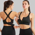 Sculpt Sports Bra – Front Zip & Adjustable - NORDUM.SHOP