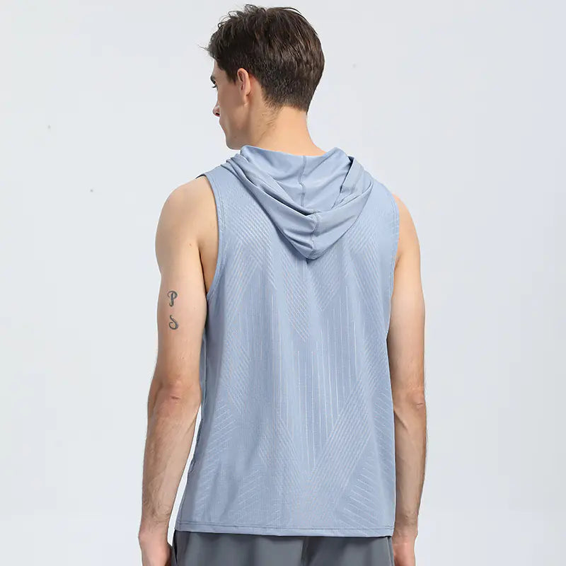 Men's Hooded Sports Tank Top - NORDUM.SHOP