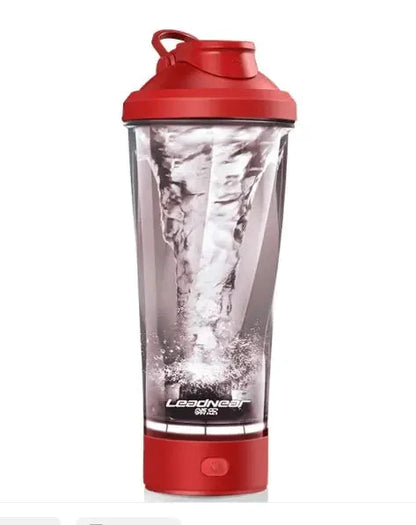 Fitness Shaking Cup Red TwinTilt Steel Pet Feeder