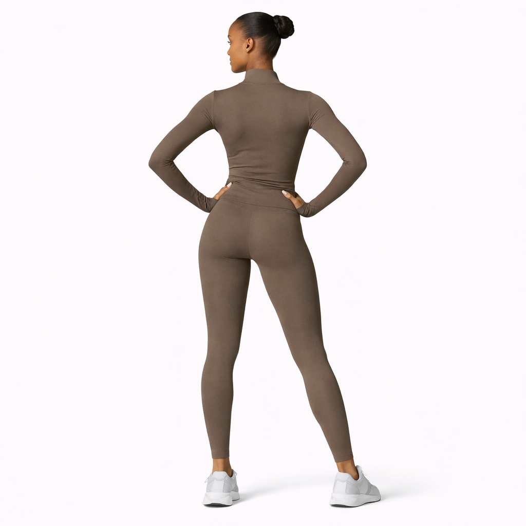 Women’s Training Jacket – Seamless Zip Top - NORDUM.SHOP