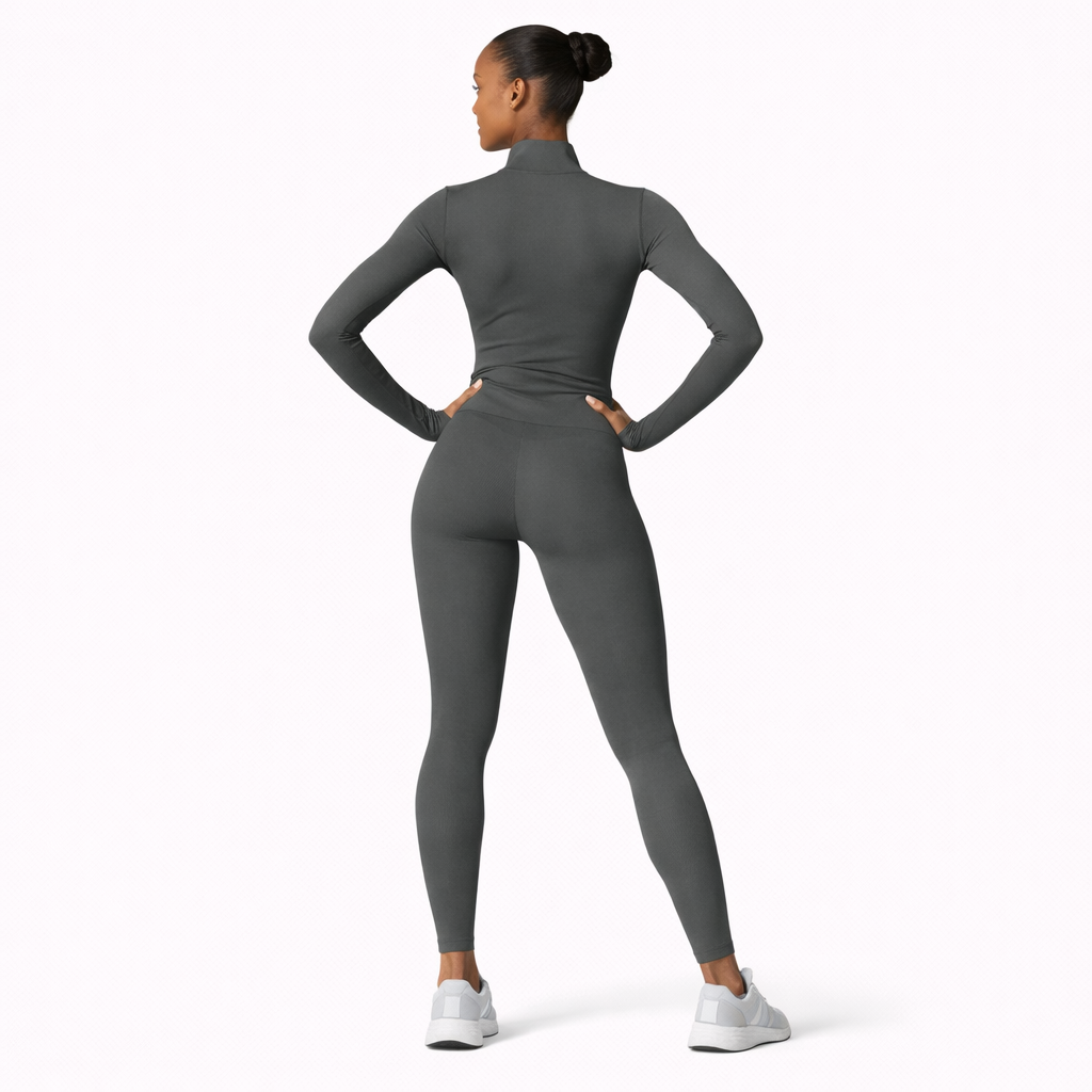 Women’s Training Jacket – Seamless Zip Top - NORDUM.SHOP