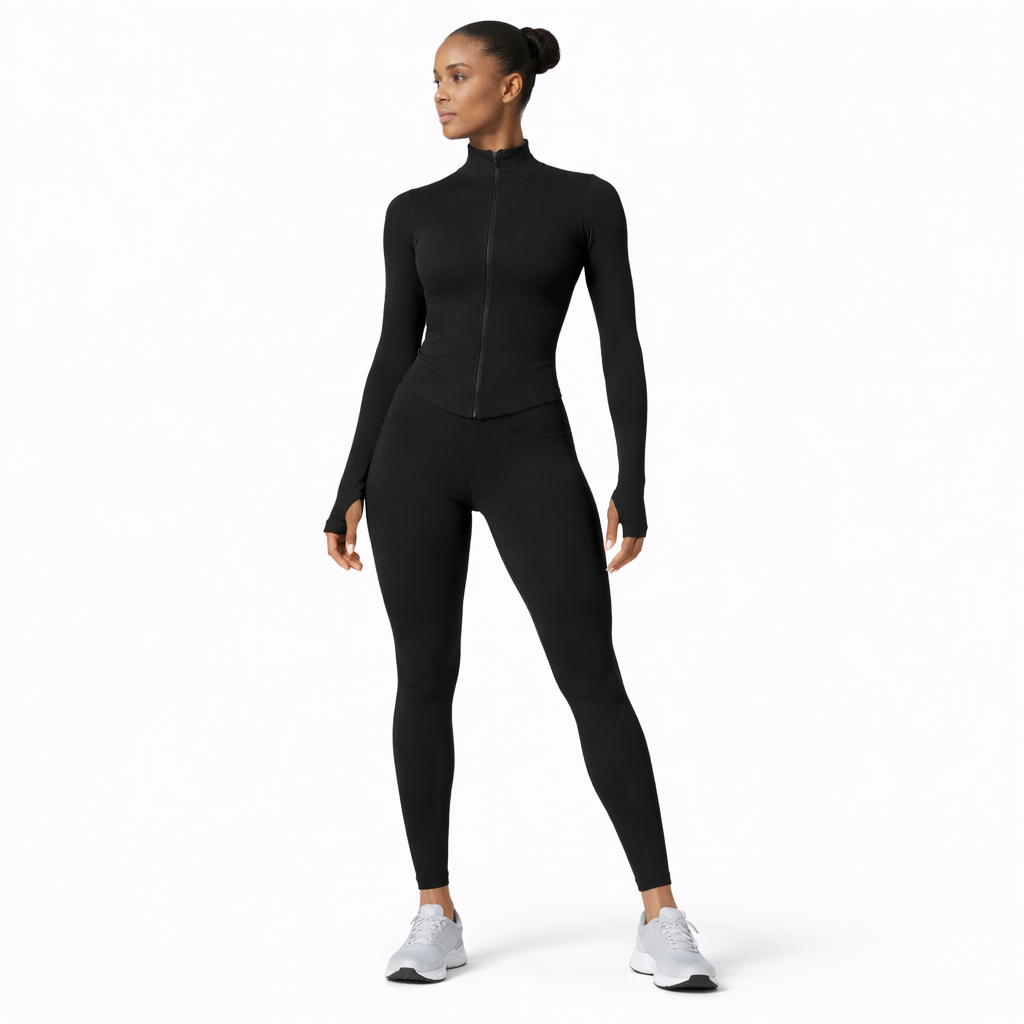 Women’s Training Jacket – Seamless Zip Top - NORDUM.SHOP