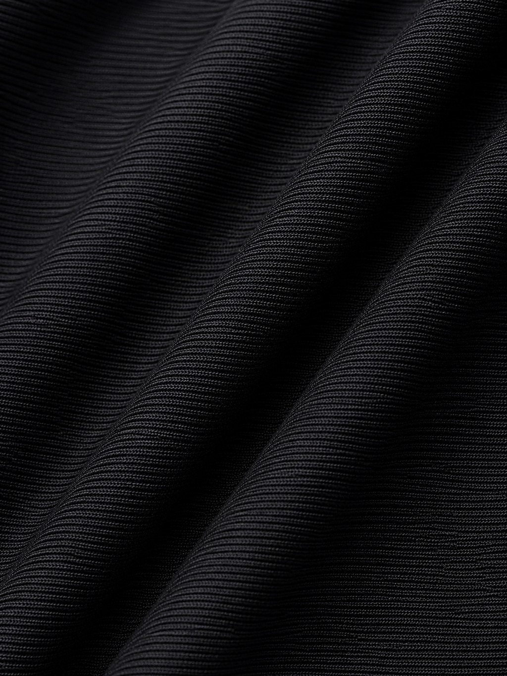high waist flare leggings black fabric close up