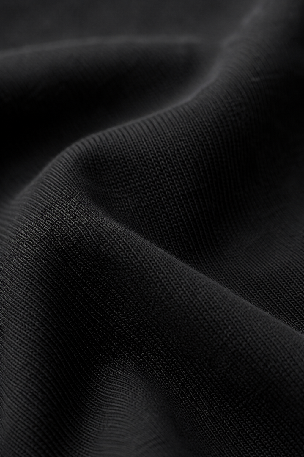 men’s everyday long sleeve black cotton fabric texture