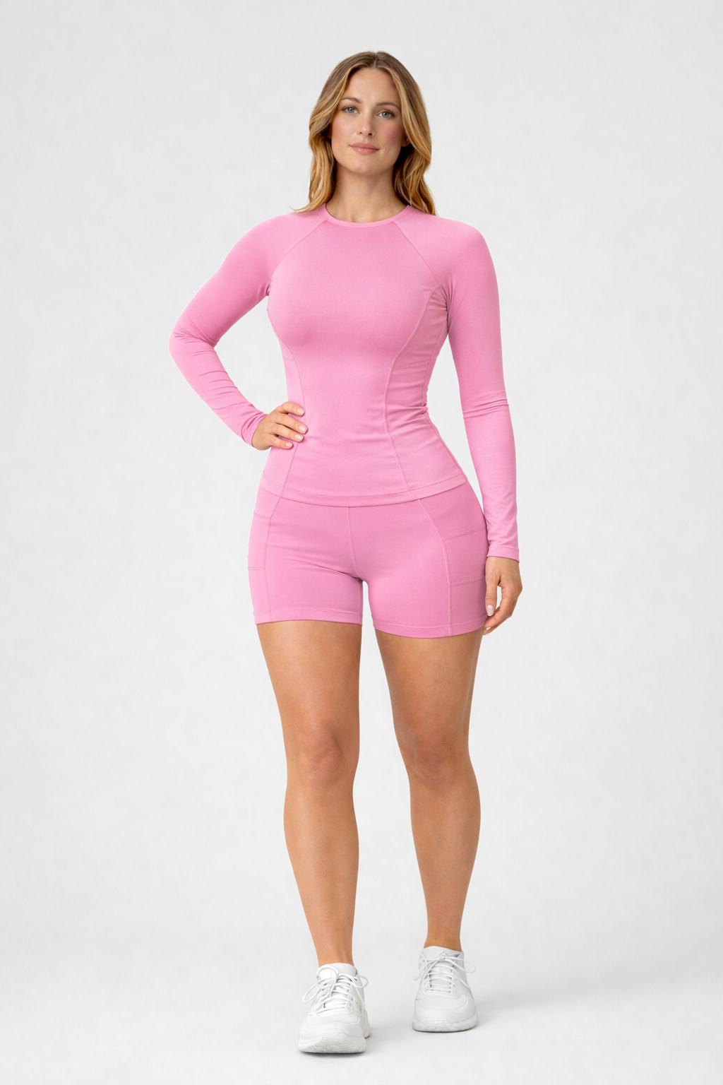 slim fit long sleeve top women full body activewear