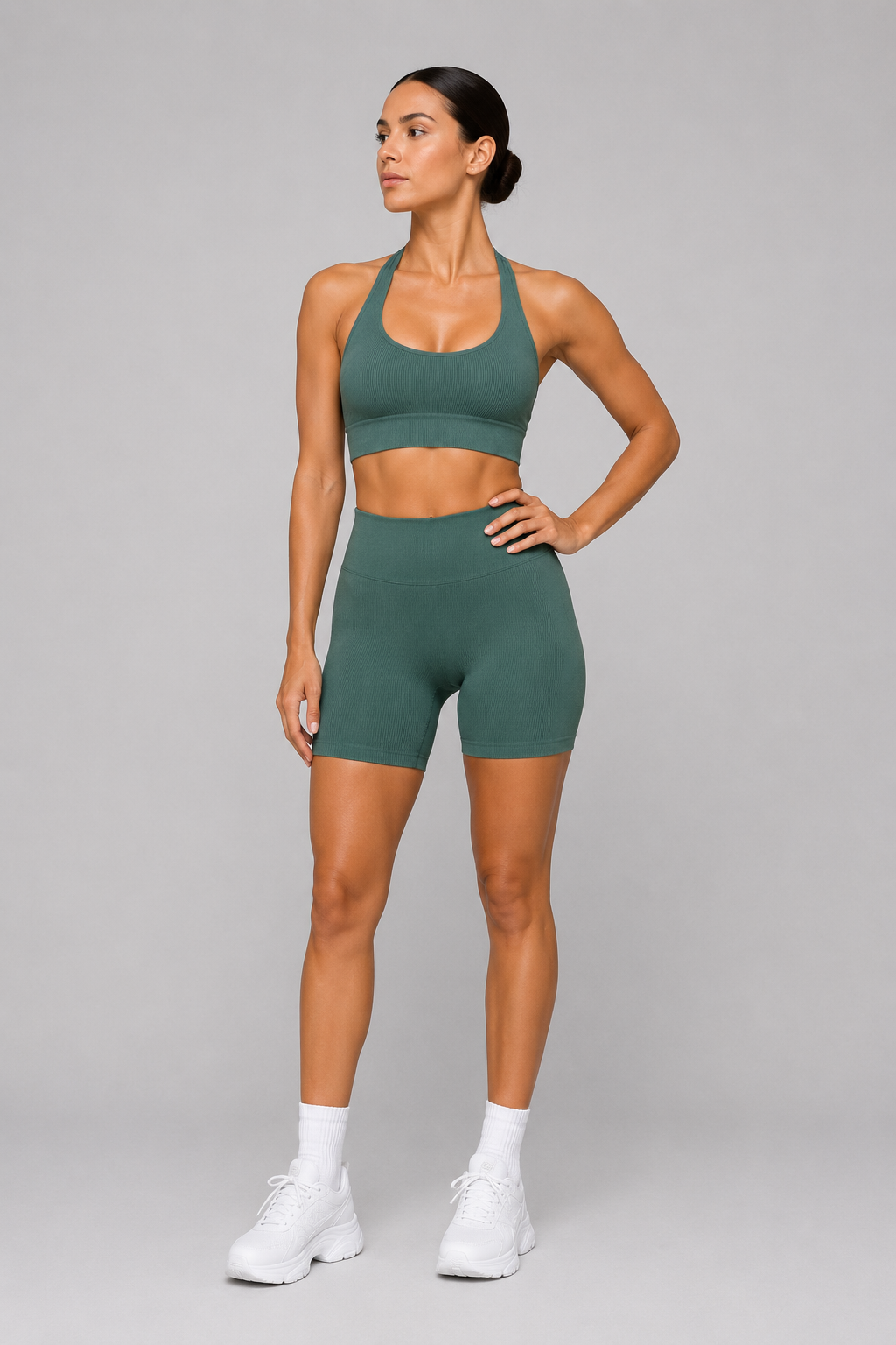 Women’s Seamless Halter Neck Sports Bra