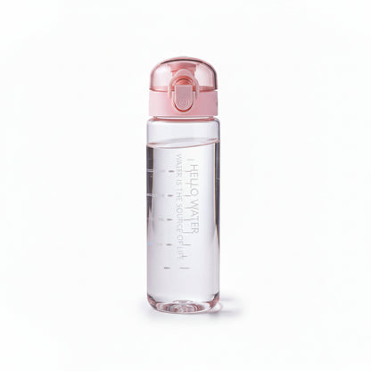 AquaGuard Portable Hydration Transparent pink TwinTilt Steel Pet Feeder