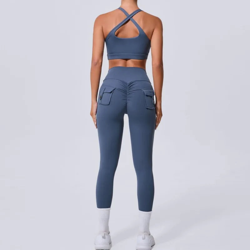 Women Seamless Sets Pants Vest Suits - NORDUM.SHOP