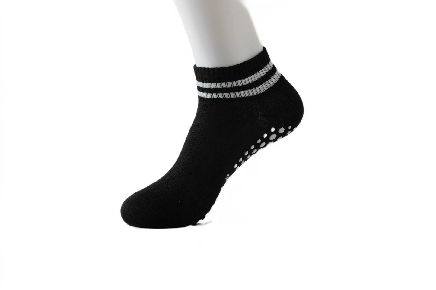 Non Slip Yoga Socks for Women - Grip Non Socks with Double Stripes - NORDUM.SHOP