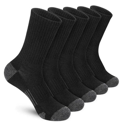 5 Pair Athletic Socks Sport  Outdoor Crew Socks for Men Women - NORDUM.SHOP