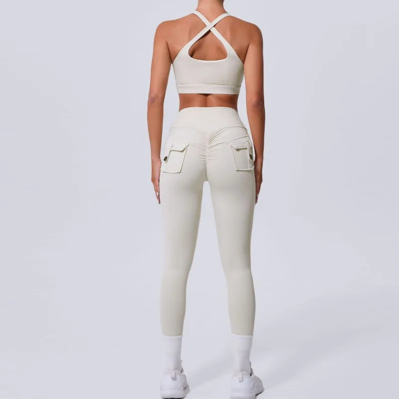 Women Seamless Sets Pants Vest Suits - NORDUM.SHOP