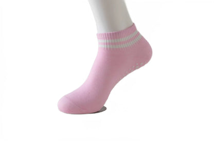 Non Slip Yoga Socks for Women - Grip Non Socks with Double Stripes - NORDUM.SHOP