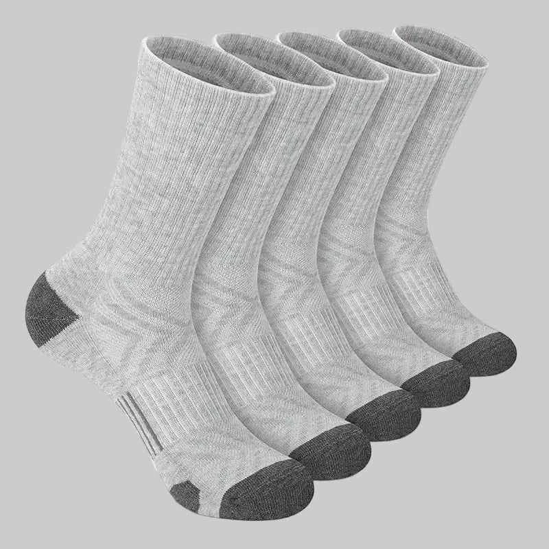 Athletic Crew Socks 5-Pack – Breathable Sports & Gym Socks - NORDUM.SHOP