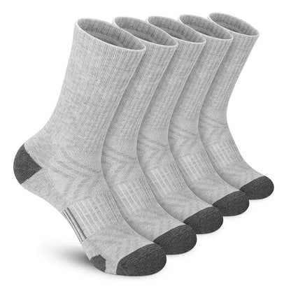 5 Pair Athletic Socks Sport  Outdoor Crew Socks for Men Women - NORDUM.SHOP