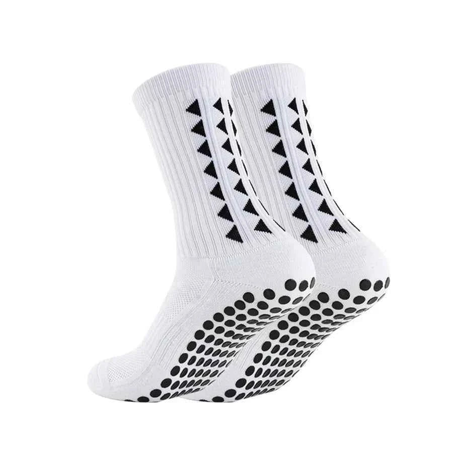 white grip socks with traction dots
