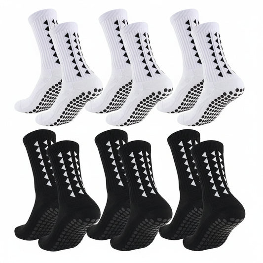 6Pairs grip socks sport socks soccer cycling running Exercise athletic socks 6 pairs mix color EU37-45 US7-10 TwinTilt Steel Pet Feeder
