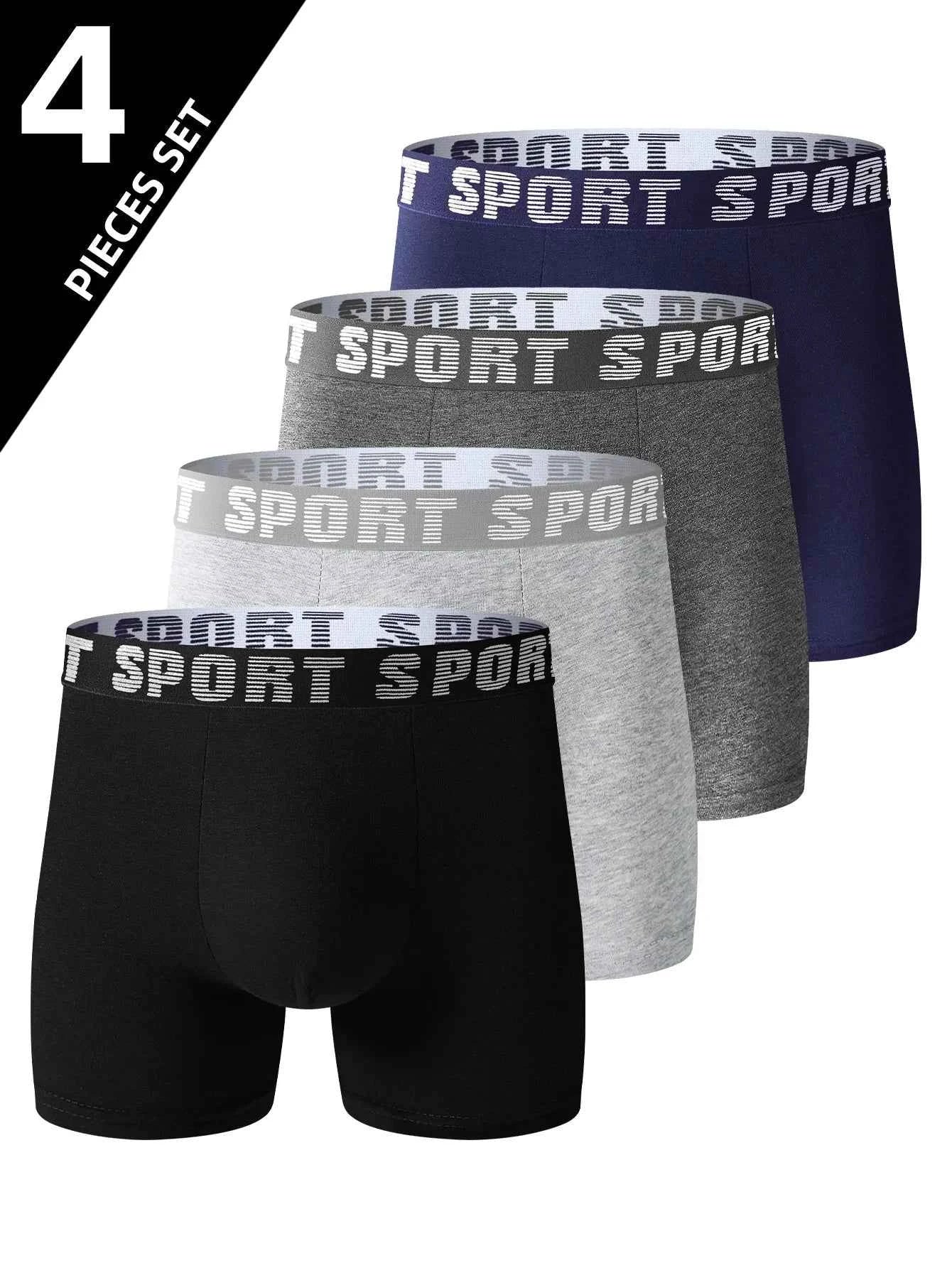 Men’s Sport Boxer Briefs – Everyday Comfort (4-Pack) - NORDUM.SHOP