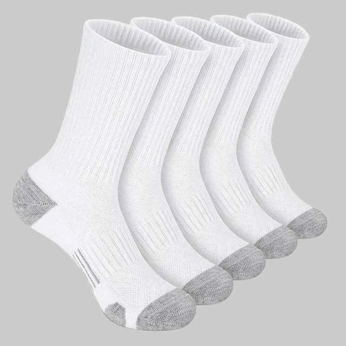Athletic Crew Socks 5-Pack – Breathable Sports & Gym Socks - NORDUM.SHOP