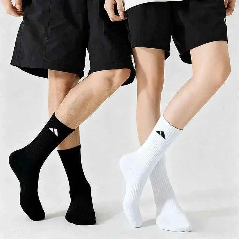 gym socks black and white worn lifestyle