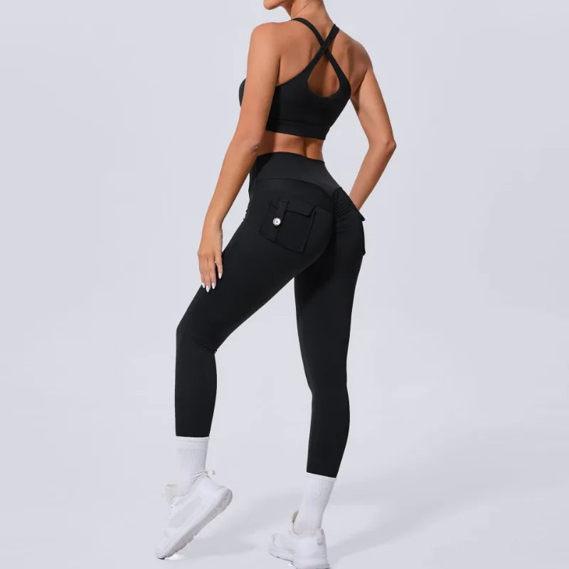 Women Seamless Sets Pants Vest Suits - NORDUM.SHOP