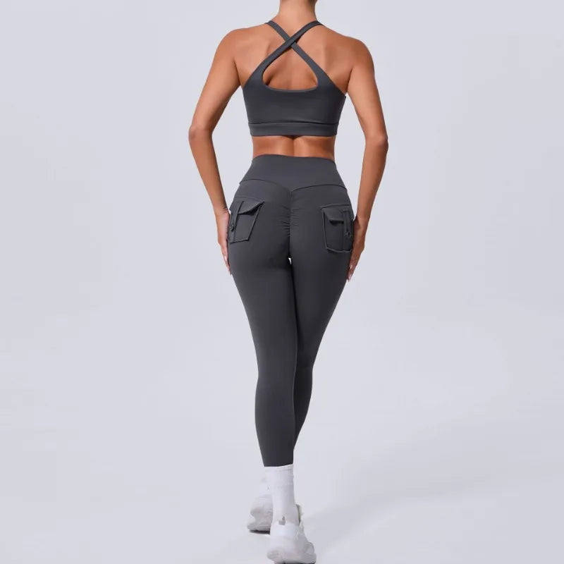 Women Seamless Sets Pants Vest Suits - NORDUM.SHOP